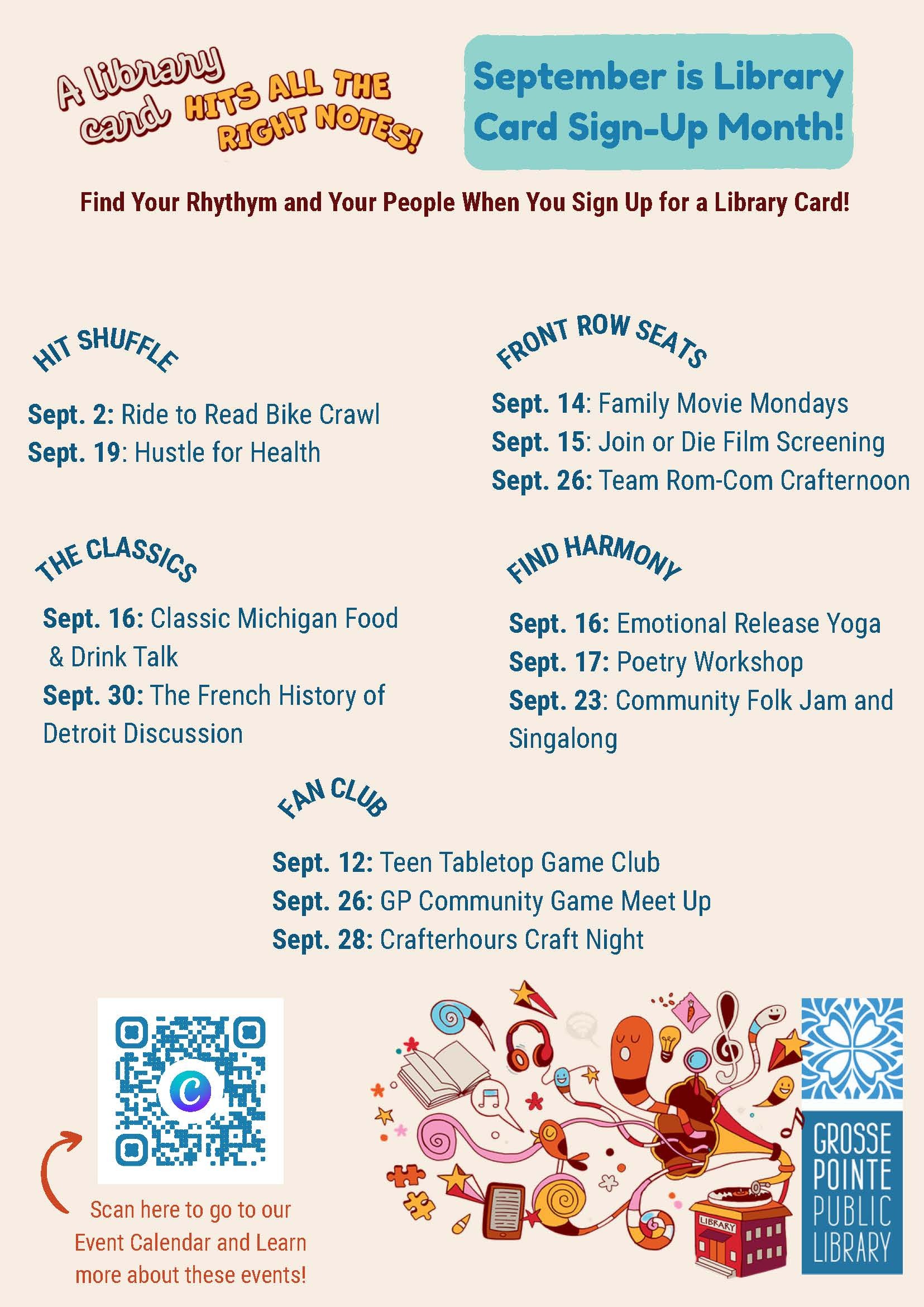Library Card Sign Up Flier